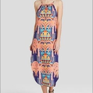 Mara Hoffman Neon Palm Trees Dress sz xs